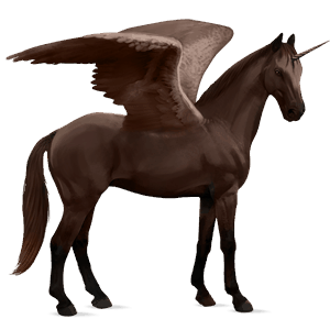 licorne de selle ailée selle français alezan brûlé
