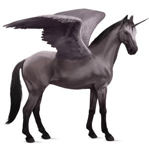 licorne de selle ailée selle français alezan brûlé