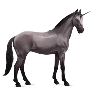 licorne de selle donskaya gris pommelé