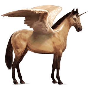 licorne de selle ailée appaloosa spotted isabelle