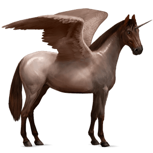 licorne de selle ailée kwpn rouan