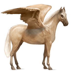 pégase de selle selle français palomino