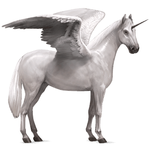 licorne de selle ailée hunter irlandais gris clair