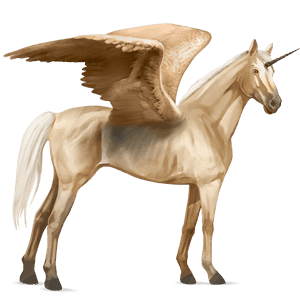 licorne de selle ailée tennessee walker palomino