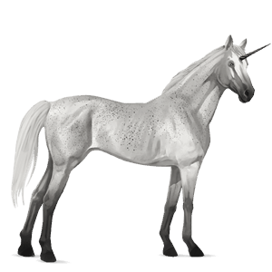 licorne de selle pur-sang anglais alezan