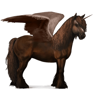 licorne de selle ailée selle français alezan