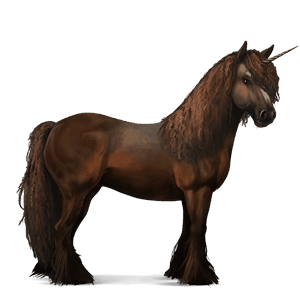 licorne de selle hunter irlandais alezan brûlé