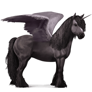 licorne de selle ailée arabe aubère
