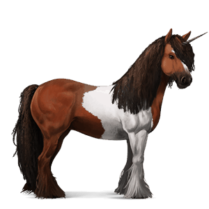 licorne de selle arabe gris pommelé