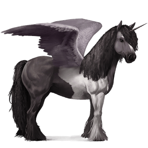 licorne de selle ailée hanovrien bai