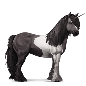 licorne de selle paso péruvien gris clair