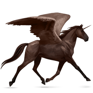 licorne de selle ailée paso péruvien alezan brûlé