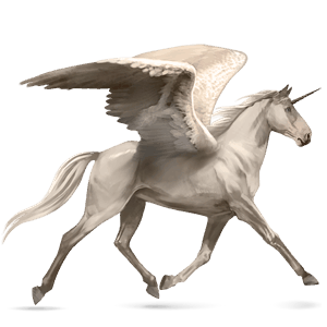licorne de selle ailée tennessee walker cremello
