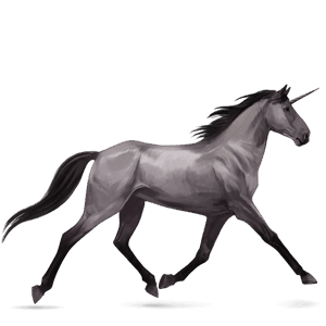 licorne de selle trotteur orlov gris souris