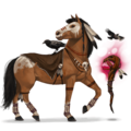 cheval de selle chauve-souris