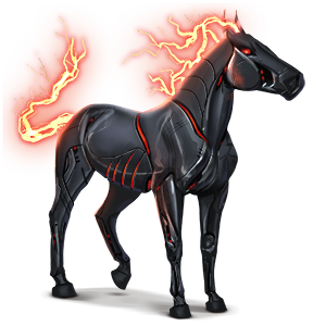 cheval de selle robot détraqué