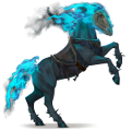 cheval de selle cavalier fantôme