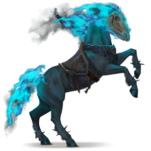 poney pégase cavalier fantôme