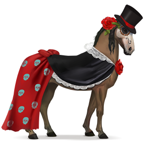 cheval de selle viuda negra