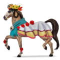cheval de selle niña de las flores