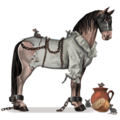 cheval de selle robe masque de fer