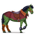 cheval de selle forêt