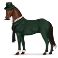 cheval de selle robe inspecteur lestrade
