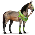 cheval de selle forêt