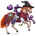 cheval de selle sorcière alchimiste