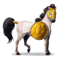 cheval de selle frison noir