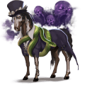 licorne de selle arabe gris clair