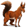 cheval sauvage ecureuil