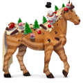 cheval divin bûche de noël