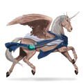 cheval de selle arabe gris clair