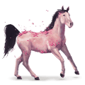 cheval des pierres précieuses quartz