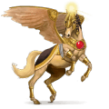 cheval divin rê
