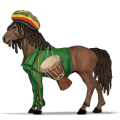 cheval de selle selle français noir