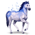 cheval des pierres précieuses saphir