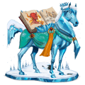 cheval divin reine des neiges