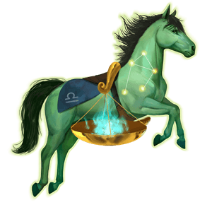 cheval astrologique balance