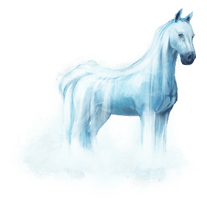 cheval de l'eau cascade