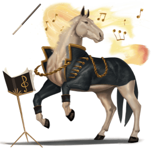 cheval de selle donskaya noir
