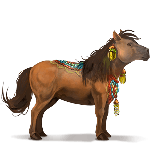 cheval de selle shagya noir