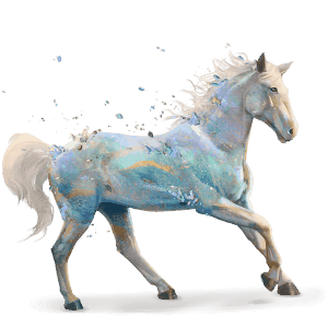 cheval des pierres précieuses opale