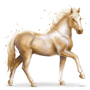 cheval des pierres précieuses perle