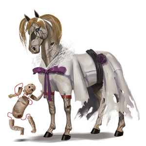 cheval de selle arabe gris clair