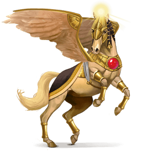 cheval divin rê