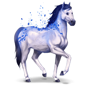 cheval des pierres précieuses saphir