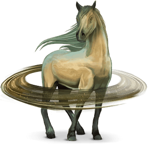 cheval du système solaire saturne