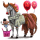 cheval nomade clown maléfique